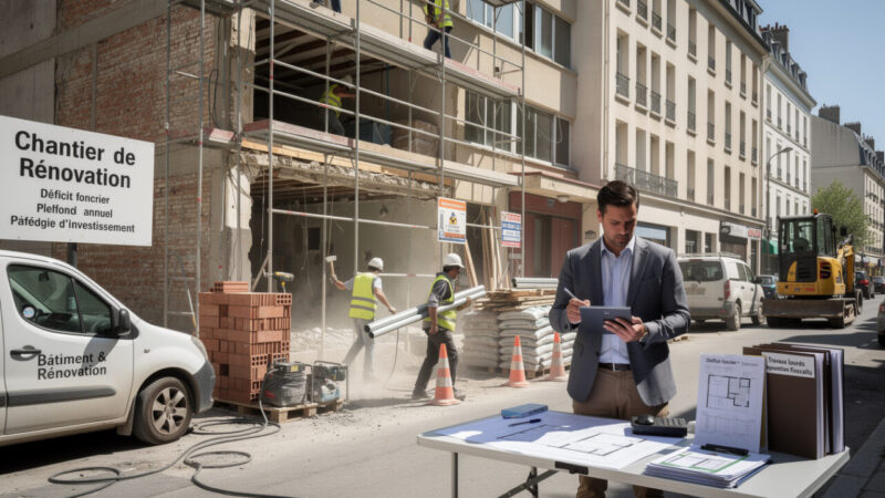 Déficit foncier : mode d’emploi, plafonds et stratégie avec travaux lourds