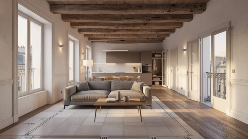 Valoriser un appartement ancien : redistribution des pièces, surfaces Carrez, combles et annexes